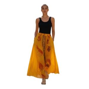 Vintage Colorful ABSTRACT WOMEN'S Print Skirt By Ramin/Indonesia, FIT MOST‎